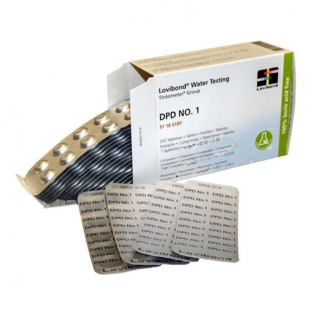 PASTILLAS REACTIVO DPD1- Cloro libre Lovibond-SPT Aguas